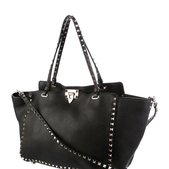 GRAINY CALFSKIN ROCKSTUD BAG - Picture 3 of 10